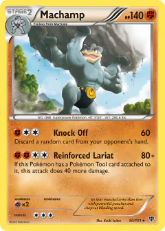 Machamp 50/101 Rare card from Plasma Blast
