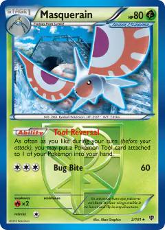 Masquerain 2/101 Rare card from Plasma Blast