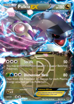 Palkia-EX 66/101 Rare Holo EX card from Plasma Blast
