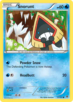 Snorunt 21/101 Common card from Plasma Blast