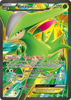 Virizion-EX 96/101 Rare Ultra card from Plasma Blast