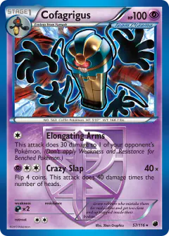 Cofagrigus 57/116 Rare card from Plasma Freeze