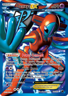 Deoxys-EX 111/116 Rare Ultra card from Plasma Freeze