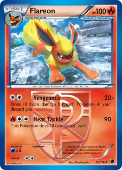 Flareon 12/116 Uncommon card from Plasma Freeze