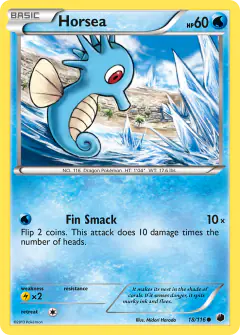 Horsea 18/116 Common card from Plasma Freeze