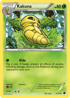 Kakuna 2/116 Uncommon card from Plasma Freeze