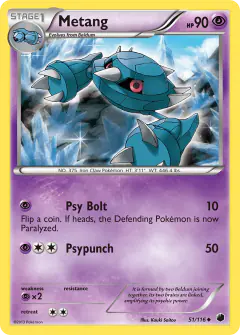 Metang 51/116 Uncommon card from Plasma Freeze