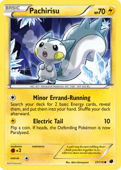 Pachirisu 37/116 Common card from Plasma Freeze