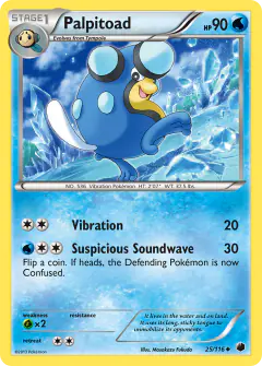 Palpitoad 25/116 Uncommon card from Plasma Freeze