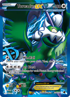 Tornadus-EX 114/116 Rare Ultra card from Plasma Freeze