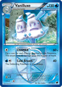 Vanilluxe 29/116 Rare card from Plasma Freeze