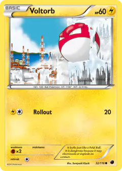 Voltorb 32/116 Common card from Plasma Freeze