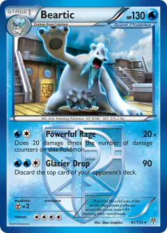 Beartic 41/135 Rare card from Plasma Storm
