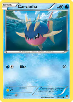 Carvanha 32/135 Common card from Plasma Storm