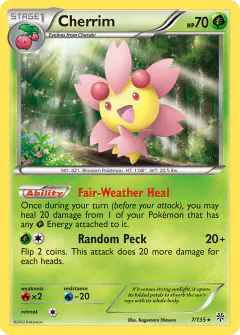 Cherrim 7/135 Rare card from Plasma Storm