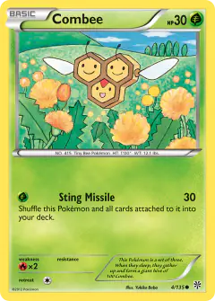 Combee 4/135 Common card from Plasma Storm