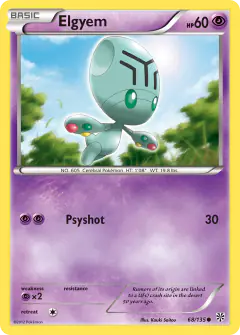 Elgyem 68/135 Common card from Plasma Storm