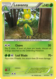 Leavanny 10/135 Rare card from Plasma Storm