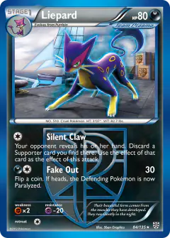 Liepard 84/135 Rare card from Plasma Storm