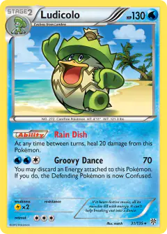 Ludicolo 31/135 Rare card from Plasma Storm