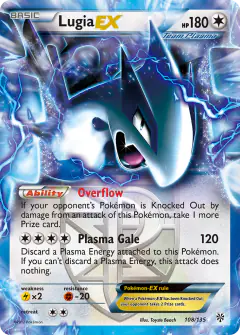 Lugia-EX 108/135 Rare Holo EX card from Plasma Storm