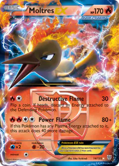 Moltres-EX 14/135 Rare Holo EX card from Plasma Storm