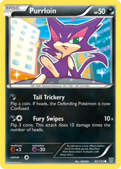 Purrloin 82/135 Common card from Plasma Storm