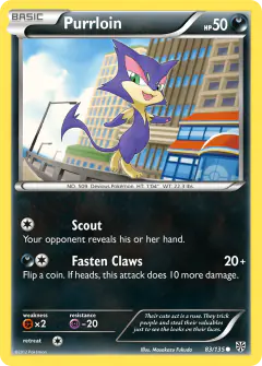 Purrloin 83/135 Common card from Plasma Storm