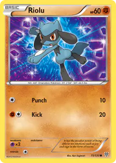 Riolu 75/135 Common card from Plasma Storm