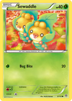 Sewaddle 8/135 Common card from Plasma Storm
