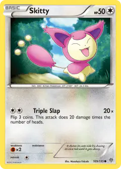 Skitty 109/135 Common card from Plasma Storm