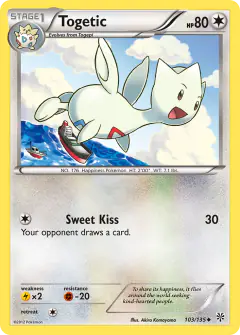 Togetic 103/135 Uncommon card from Plasma Storm
