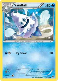 Vanillish 36/135 Uncommon card from Plasma Storm