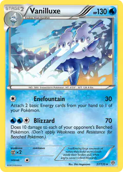 Vanilluxe 37/135 Rare card from Plasma Storm