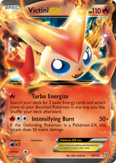 Victini-EX 18/135 Rare Holo EX card from Plasma Storm