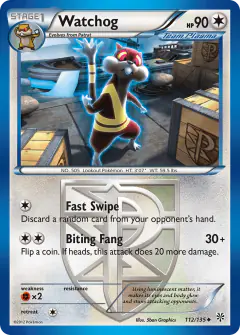 Watchog 112/135 Uncommon card from Plasma Storm
