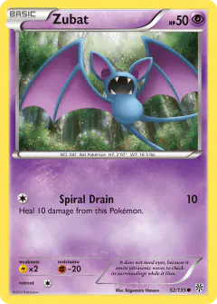 Zubat 52/135 Common card from Plasma Storm