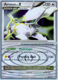 Arceus LV.X 96/99 Rare Holo LV.X card from Platinum Arceus