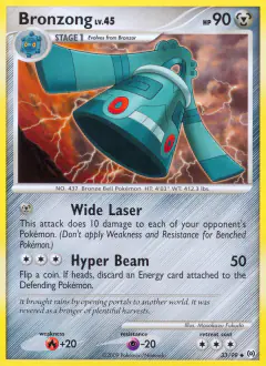 Bronzong 33/99 Uncommon card from Platinum Arceus