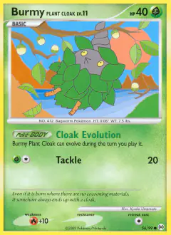 Burmy Plant Cloak 56/99 Common card from Platinum Arceus