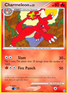 Charmeleon 35/99 Uncommon card from Platinum Arceus