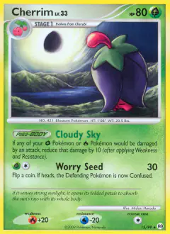 Cherrim 15/99 Rare card from Platinum Arceus