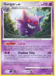 Gengar 16/99 Rare card from Platinum Arceus