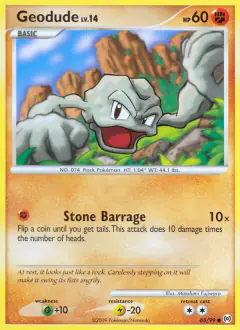 Geodude 65/99 Common card from Platinum Arceus