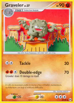 Graveler 37/99 Uncommon card from Platinum Arceus