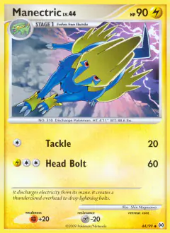 Manectric 44/99 Uncommon card from Platinum Arceus