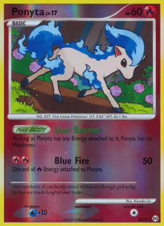 Ponyta SH11 Rare card from Platinum Arceus