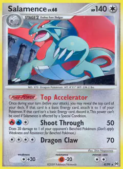 Salamence 8/99 Rare Holo card from Platinum Arceus