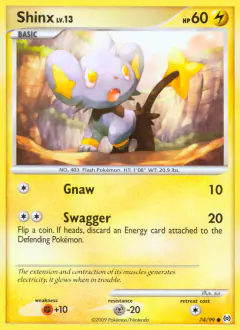 Shinx 74/99 Common card from Platinum Arceus
