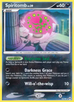 Spiritomb 32/99 Rare card from Platinum Arceus